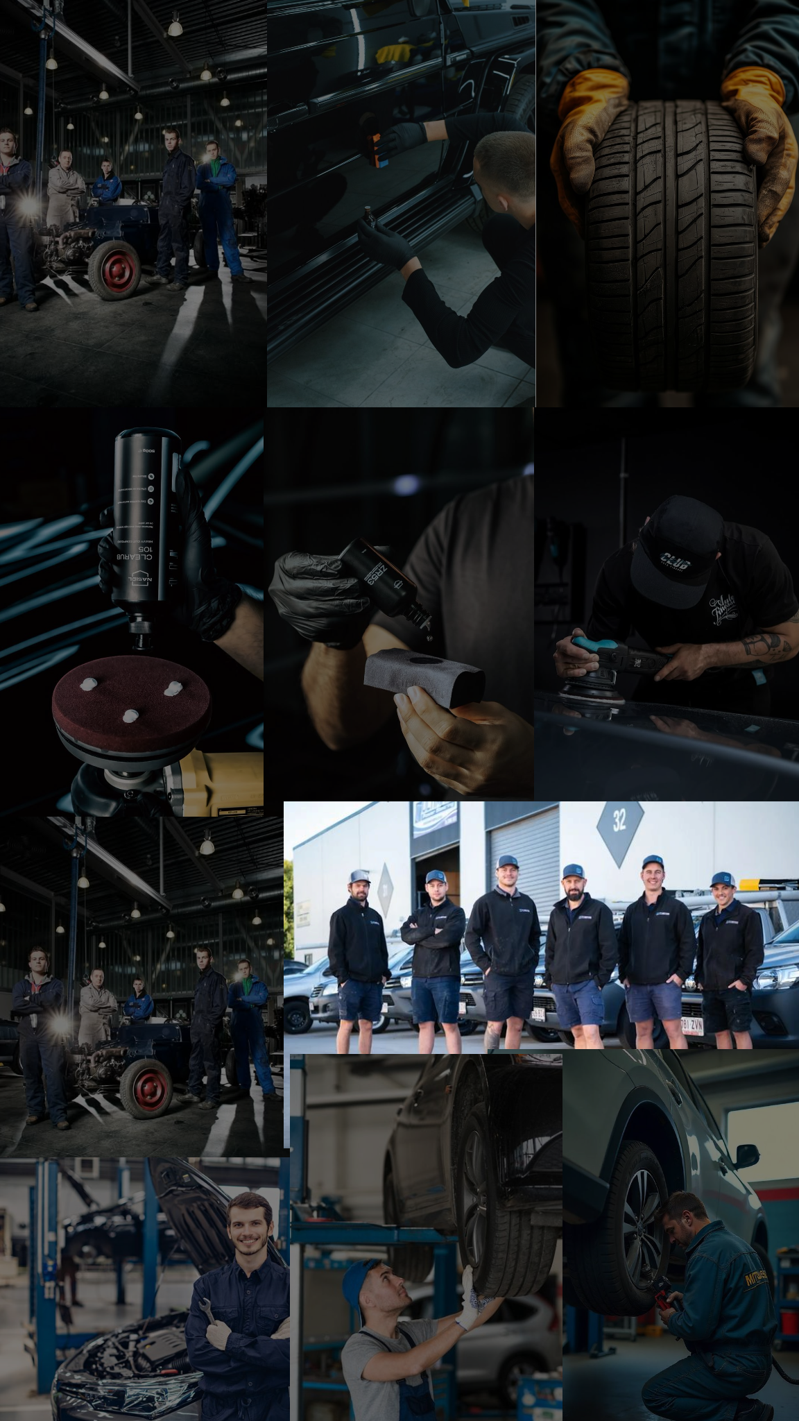 Our team and workshop in action